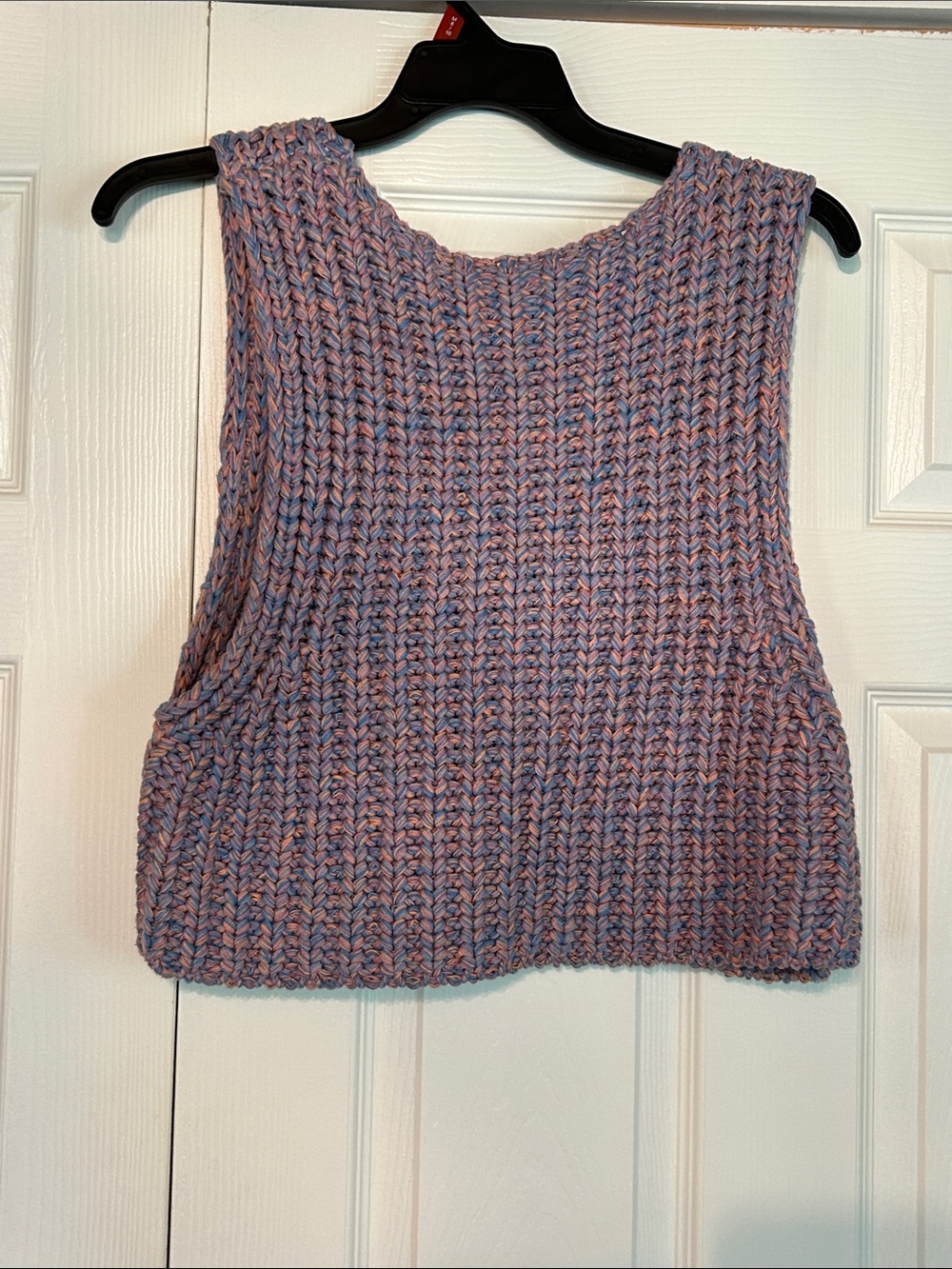 Free People Lavender Blue Knit Cropped Tank